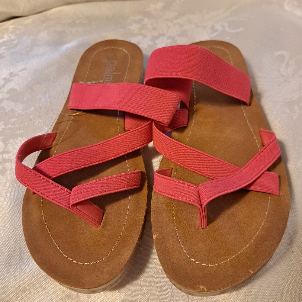 Palms Hot Pink Sandals Size 7